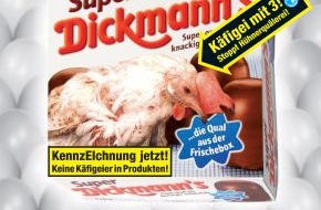 Deutscher Tierschutzbund e.V.: Mann, ist der Qualmann: Keine Käfigeier in Süßwaren