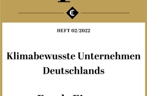 Fonds Finanz Maklerservice GmbH: Klimabewusste Unternehmen Deutschlands 2022: Fonds Finanz erhält Auszeichnung von CAPITAL