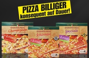 NORMA: NORMA: Schon die zweite Preissenkung im Februar / Nürnberger Handelsunternehmen reduziert leckere Pizzen im Zweierpack (FOTO)