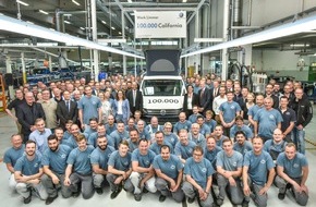 VW Volkswagen Nutzfahrzeuge AG: Volkswagen Nutzfahrzeuge - Produktionsjubiläum: 100.000 California "Made in Hannover"