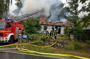 Kreisfeuerwehrverband Rendsburg-Eckernförde: FW-RD: Großbrand in Güby/ Ortsteil Esprehn