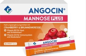 CGC - Cramer-PR im Gesundheitswesen: ANGOCIN&reg; MANNOSE PLUS - mehr als nur Mannose: Neues Nahrungserg&auml;nzungsmittel mit Brunnenkresse und Vitamin / D3 & B3 zur Unterst&uuml;tzung von Immunsystem und Blasenschleimhaut