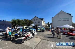 Polizeidirektion Wittlich: POL-PDWIL: Polizei Bitburg und Vertreter der Blaulichtfamilie ziehen positives Fazit zum Tag der offenen Tür