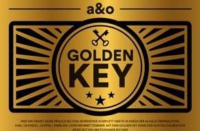 a&o HOTELS and HOSTELS: a&o gratis: Der "Golden Key" liegt unter der Matratze || Kostenlos übernachten bis Jahresende