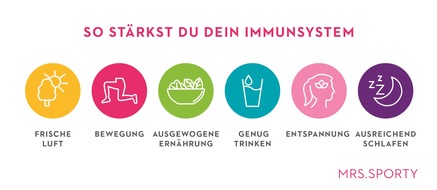 Mrs.Sporty GmbH: #FitfürdenHerbst-Aktion: Mrs.Sporty stärkt gezielt Immunsystem der Mitglieder