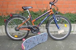 Polizeidirektion Göttingen: POL-GOE: (171) Eigentümer von Fahrrad und Skatboard gesucht