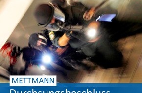 Polizei Mettmann: POL-ME: Einsatz mit Spezialkräften: Durchsuchungsbeschluss vollstreckt - Mettmann - 2312001