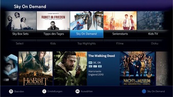 Sky Deutschland: Das neue Sky Entertainment-Erlebnis - mehr Komfort, mehr Auswahl, mehr auf Abruf