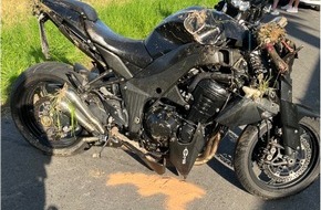 Polizei Bielefeld: POL-BI: Motorrad-Unfall ohne Schutzbekleidung