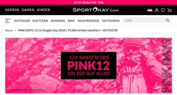 Sport Okay GmbH: PINK DAYS bei SportOkay.com