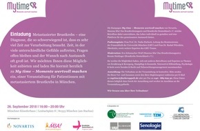 Novartis Pharma GmbH: Infoveranstaltung für Frauen mit metastasiertem Brustkrebs am 26. September in München (FOTO)