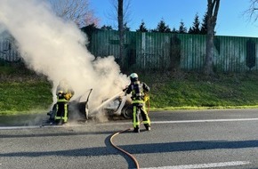 Feuerwehr Bochum: FW-BO: Verkehrsunfall auf der BAB 40 am Mittwochmorgen