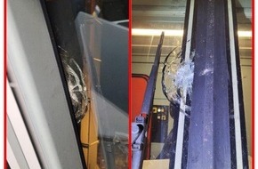 Bundespolizeidirektion Sankt Augustin: BPOL NRW: Frontscheibe beschädigt: Bundespolizei ermittelt nach Steinwurf von Brücke auf Güterzug