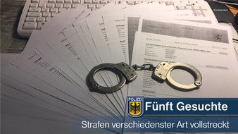 Bundespolizeidirektion München: Bundespolizeidirektion München: Fünft Gesuchte am Hauptbahnhof festgestellt
Vier Personen in Haft - Einmal Strafe bezahlt