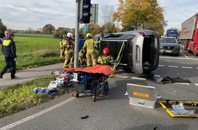 Freiwillige Feuerwehr Alpen: FW Alpen: Verkehrsunfall mit zwei Pkw