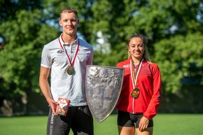 Schweizermeister 2022 im Modernen Fünfkampf: Anna Jurt und Vital Müller