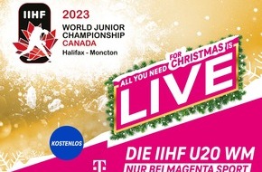 Deutsche Telekom AG: U20 WM Eishockey exklusiv, live und kostenlos bei MagentaSport