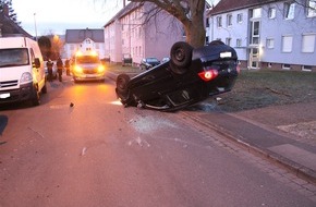 Polizei Minden-Lübbecke: POL-MI: Unter Alkoholeinfluss überschlagen