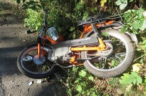 Kreispolizeibehörde Olpe: POL-OE: Mofa -Fahrer kollidiert mit Motorrad
