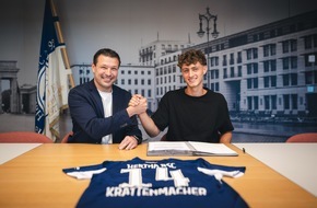 HERTHA BSC GmbH & Co. KGaA  : Hertha BSC leiht Maurice Krattenmacher vom FC Bayern München