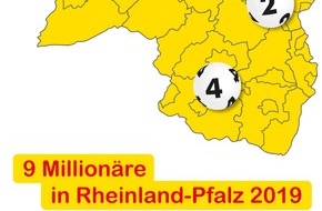 Lotto Rheinland-Pfalz GmbH: Deutliche Steigerung bei Lotto 6aus49 in Rheinland-Pfalz