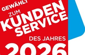 HD PLUS GmbH: HD+ trägt 2026 erneut den Titel "Gewählt zum Kundenservice des Jahres" in der Kategorie TV-Streaming
