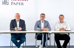 Koehler Group: Landtagsabgeordneter Tischner (CDU) und Greizer Bürgermeister Schulze besuchen Koehler Paper Werk in Greiz