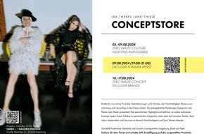 AMD Akademie Mode & Design: Einladung zum exklusiven Design Talk und ZERO WASTE SUMMER Conceptstore im FABRIC, Future Fashion Lab, in der Galeriapassage Hamburg vom 05. – 17. August 2024