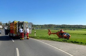 Feuerwehr Mülheim an der Ruhr: FW-MH: Motorradunfall: Rettungshubschrauber im Einsatz