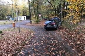 Polizeipräsidium Westpfalz: POL-PPWP: Auf Verkehrsübungsplatz gegen Baum gefahren