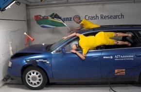 Allianz Suisse: Cortèges de voitures: un crash test révèle des risques fatals