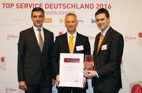 Jobware GmbH: 1. Platz unter Personaldienstleistern / Jobware punktet bei TOP SERVICE Deutschland 2016