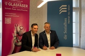 Deutsche Telekom AG: Glasfaser für 7.000 Einheiten bei Sozialbau Kempten