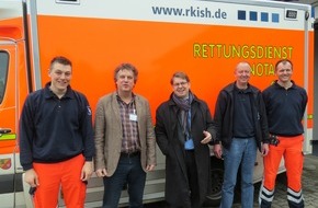 Rettungsdienst-Kooperation in Schleswig-Holstein gGmbH: RKiSH: Landtagspolitiker Dr. Ralf Stegner besucht die Rettungswache Bordesholm