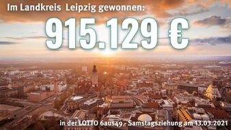 Sächsische Lotto-GmbH: LOTTO-Sechser im Landkreis Leipzig gewonnen