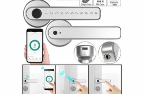 Luminea Home Control Smarter Solar-Spot mit RGB-CCT-LED, 100 lm,  2.200-mAh-Akku, 1