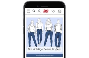 bonprix Handelsgesellschaft mbH: bonprix setzt mit neuem Jeans-Berater verstärkt auf individualisierte Online-Beratung
