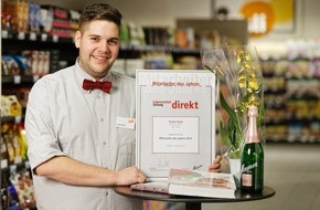 Lebensmittel Zeitung DIREKT: Torben Bock ist "Mitarbeiter des Jahres 2015" im Lebensmitteleinzelhandel