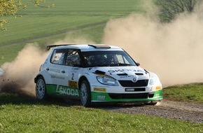 Skoda Auto Deutschland GmbH: Doppelsieg für SKODA: Kreim verteidigt mit Platz zwei bei der Rallye Vogelsberg seine DRM-Gesamtführung (FOTO)