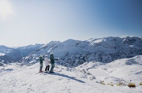 Tourismusverband Obertauern: Sonnenskilaufen in Österreichs schneereichstem Skigebiet Obertauern – Glückshormone sorgen für gute Stimmung