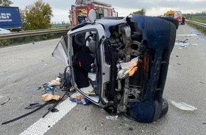 Polizeidirektion Neustadt/Weinstraße: POL-PDNW: Polizeiautobahnstation Ruchheim - Nachtrag zum Verkehrsunfall auf der A 61: Drei Fahrzeuge beteiligt - zwei Personen verletzt