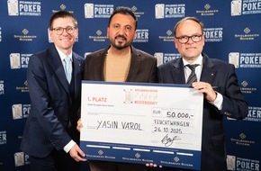 LOTTO Bayern: Yasin Varol ist bayerischer Pokermeister 2025 / Ergebnisse der 10. Spielbanken Bayern Pokermeisterschaft in Feuchtwangen