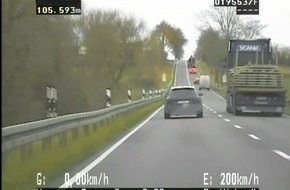 Polizeiinspektion Neubrandenburg: POL-NB: Rasant auf dem Weg nach Altentreptow erwischt