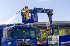 THW LVBEBBST: THW übt gemeinsam mit polnischer Feuerwehr CBRN-Einsatzszenarien