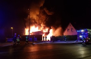 Polizeiinspektion Celle: POL-CE: Vollbrand einer Lagerhalle