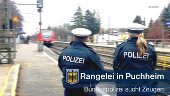 Bundespolizeidirektion München: Bundespolizeidirektion München: Rangelei am Bahnsteig Puchheim -
Bundespolizei sucht Zeugen