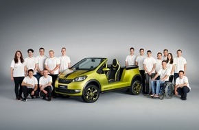 Skoda Auto Deutschland GmbH: SKODA ELEMENT: SKODA Auszubildende bauen Elektro-Buggy (FOTO)