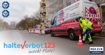 Halteverbot123.de - Browo GmbH: Halteverbot123 erh&auml;lt T&Uuml;V-Zertifizierung nach ISO 9001 und ISO 14001