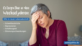 Verband der Osteopathen Deutschland e.V.: Osteopathie in den Wechseljahren: Hilfe im neuen Lebensabschnitt