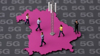 Deutsche Telekom AG: Bayern legt bei 5G-Flächenversorgung um 13 Prozentpunkte zu
